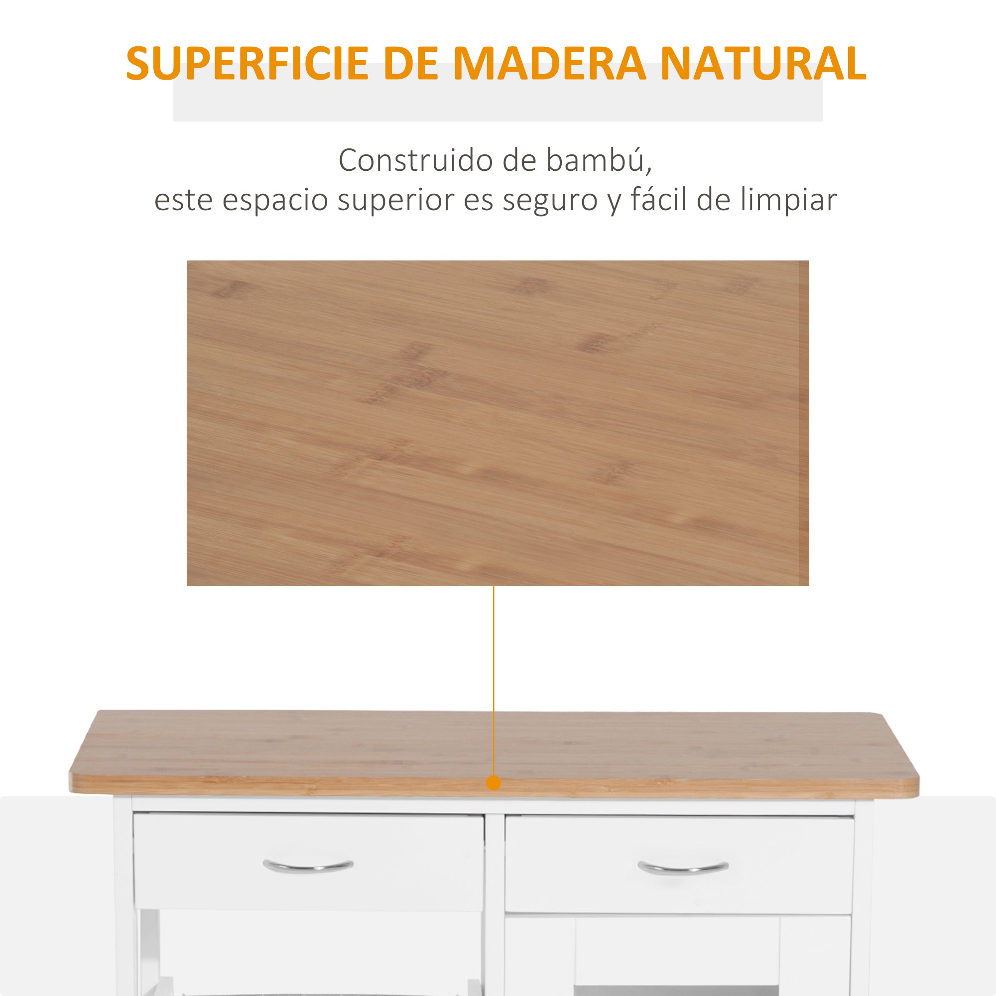 Kitchen Cart Multipurpose Serving Cart Shelf Cart with Wheels for Bathroom Bedroom with Shelves Baskets Drawers 70x37x85cm Wood