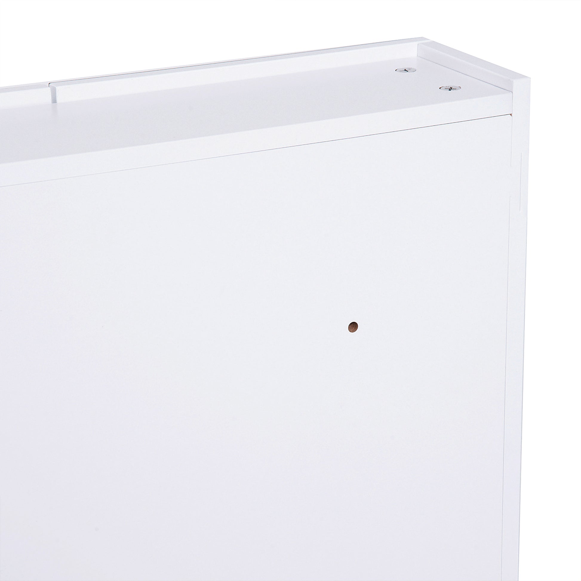 Wall-mounted bathroom cabinet with mirror, 60 x 75 cm, bathroom furniture, medicine cabinet with adjustable shelf, white