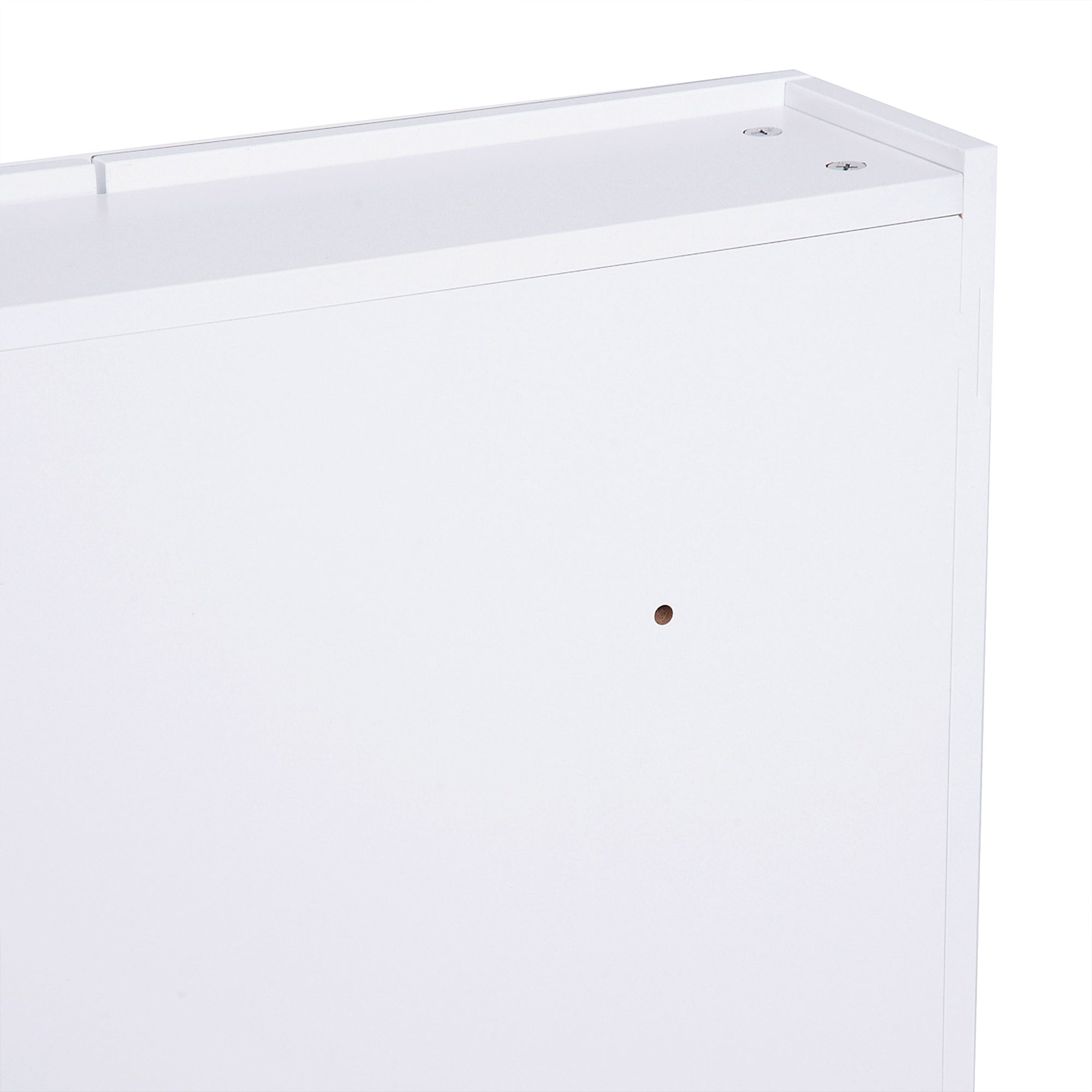 Wall-mounted bathroom cabinet with mirror, 60 x 75 cm, bathroom furniture, medicine cabinet with adjustable shelf, white