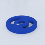 SPORTNOW Set of 2 Weight Plates, 2 x 3 kg, for Ø 2.5 cm Bars, with Easy-Grip Handles, for Home Gym, Weightlifting, Metal, Blue