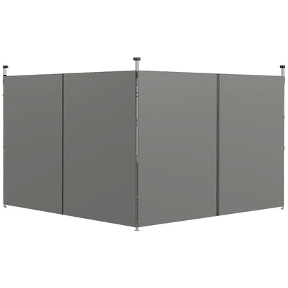 Replacement Side Panels for Gazebo 3 x 3 or 3 x 6 m 2 pieces Dark Grey