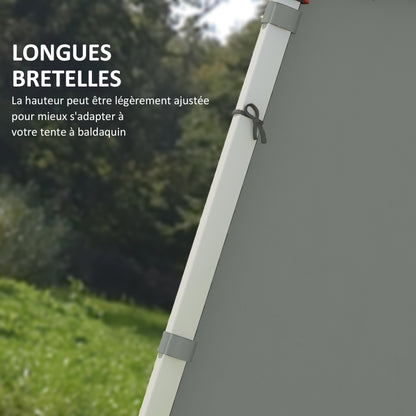 Replacement Side Panels for Gazebo 3 x 3 or 3 x 6 m 2 pieces Dark Grey