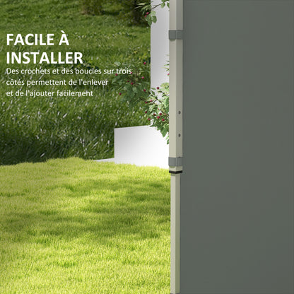 Replacement Side Panels for Gazebo 3 x 3 or 3 x 6 m 2 pieces Dark Grey