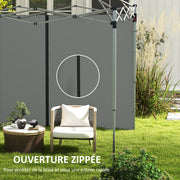 Replacement Side Panels for Gazebo 3 x 3 or 3 x 6 m 2 pieces Dark Grey