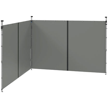 Replacement Side Panels for Gazebo 3 x 3 or 3 x 6 m 2 pieces Dark Grey