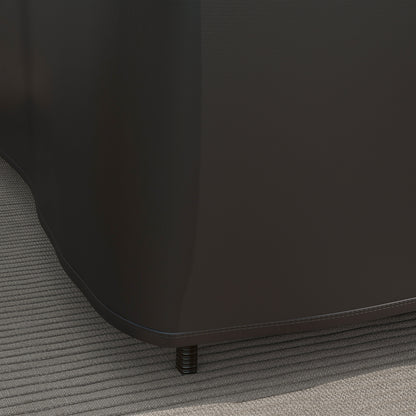 Waterproof Protective Cover Corner Garden Sofa 420D Oxford Fabric Outdoor Waterproof UV-resistant Cover 250W x 250D x 79H cm, Black