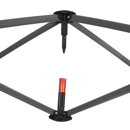 Pop-up Folding Garden Gazebo 3x3m with Mosquito Net and Wheels Carry Bag, UV50+, Cream Color