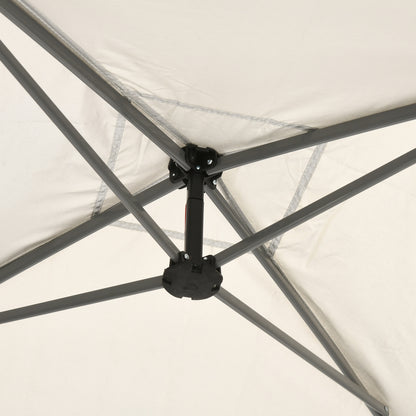 Pop-up Folding Garden Gazebo 3x3m with Mosquito Net and Wheels Carry Bag, UV50+, Cream Color