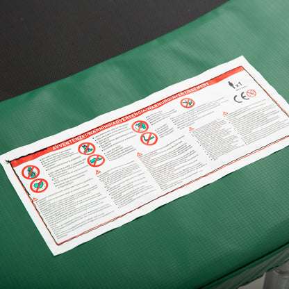 Trampoline Edge Cover Safety Net Weatherproof Tarpaulin Ladder Edge Cover: Ø 244cm Green