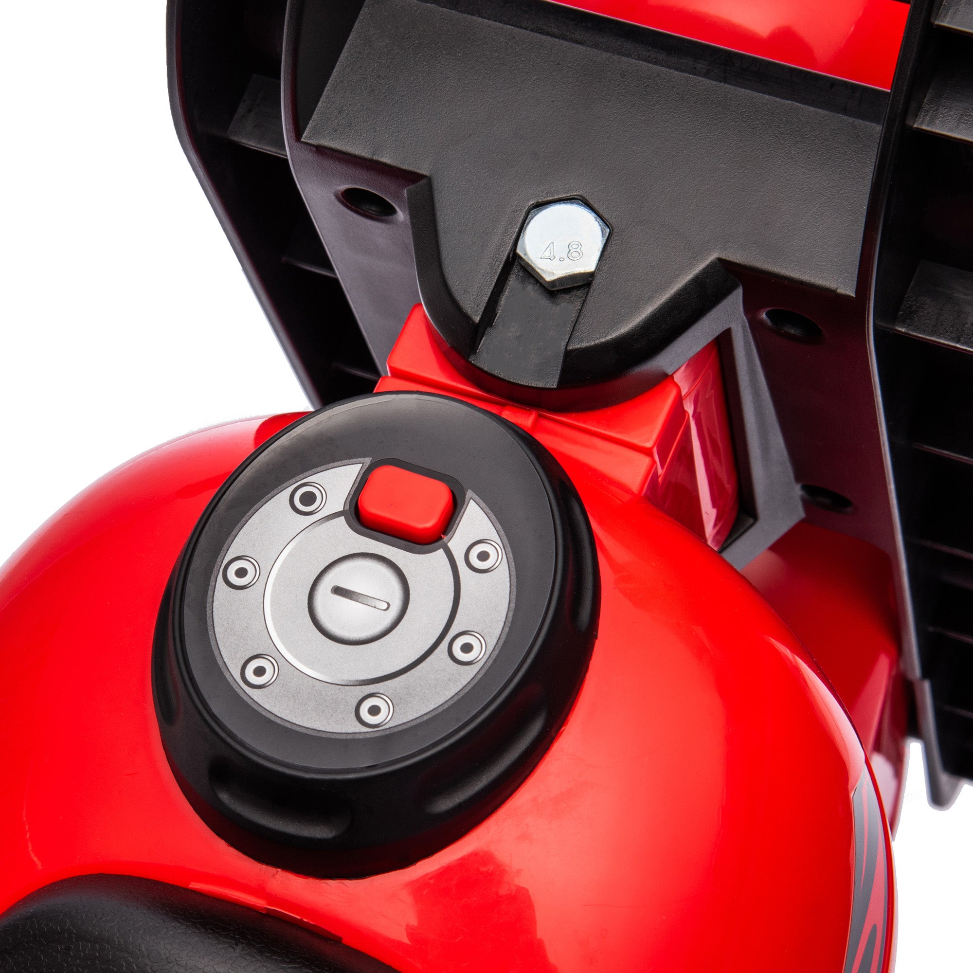 Kids Motorcycle, Slide Car with Music, Child Vehicle, 1.5V Kiddie Car with Bubbles, Tricycle Kids Motorcycle for Children 2-5 Years, up to 30 kg Load Capacity, Red