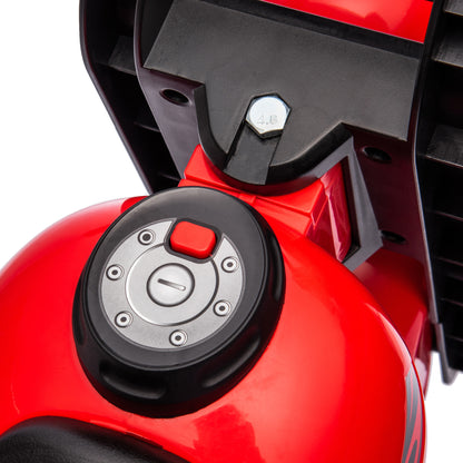 Kids Motorcycle, Slide Car with Music, Child Vehicle, 1.5V Kiddie Car with Bubbles, Tricycle Kids Motorcycle for Children 2-5 Years, up to 30 kg Load Capacity, Red