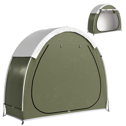 Portable Bike Tent for 2 Bikes – Ventilated, Zipper Door, UPF50+, Waterproof 210D Oxford Bike Shelter (200 x 80 x 170 cm / 78.7" x 31.5" x 66.9")