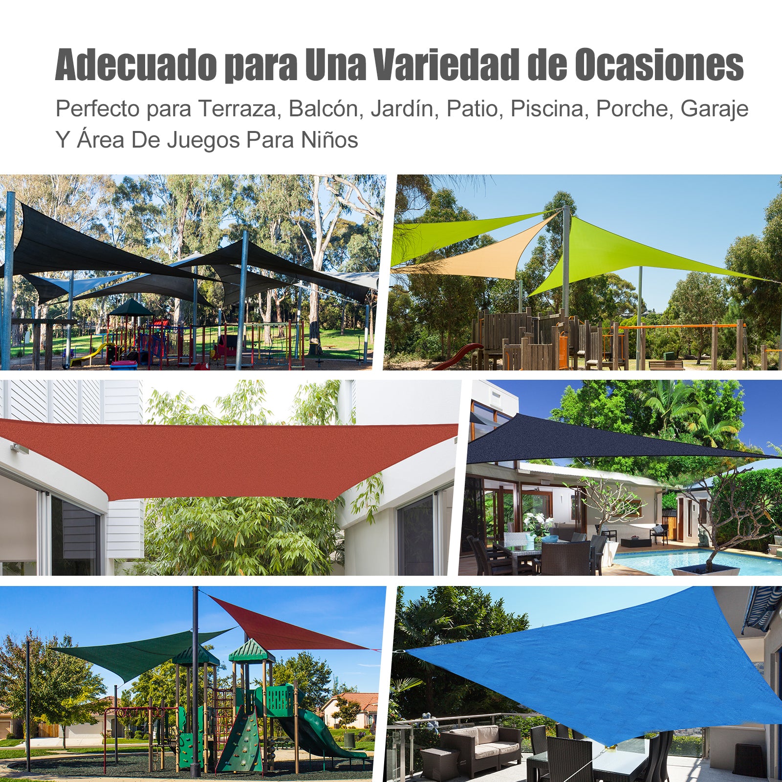 - Rectangular Sail Canopy (various sizes and colors), size 3x4m, color sand