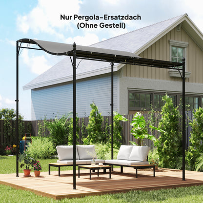 Replacement Pergola Canopy, 298 x 293 cm (9.8 x 9.6 ft) Sun Sail for 3 x 3 m Pavilion — Dark Gray