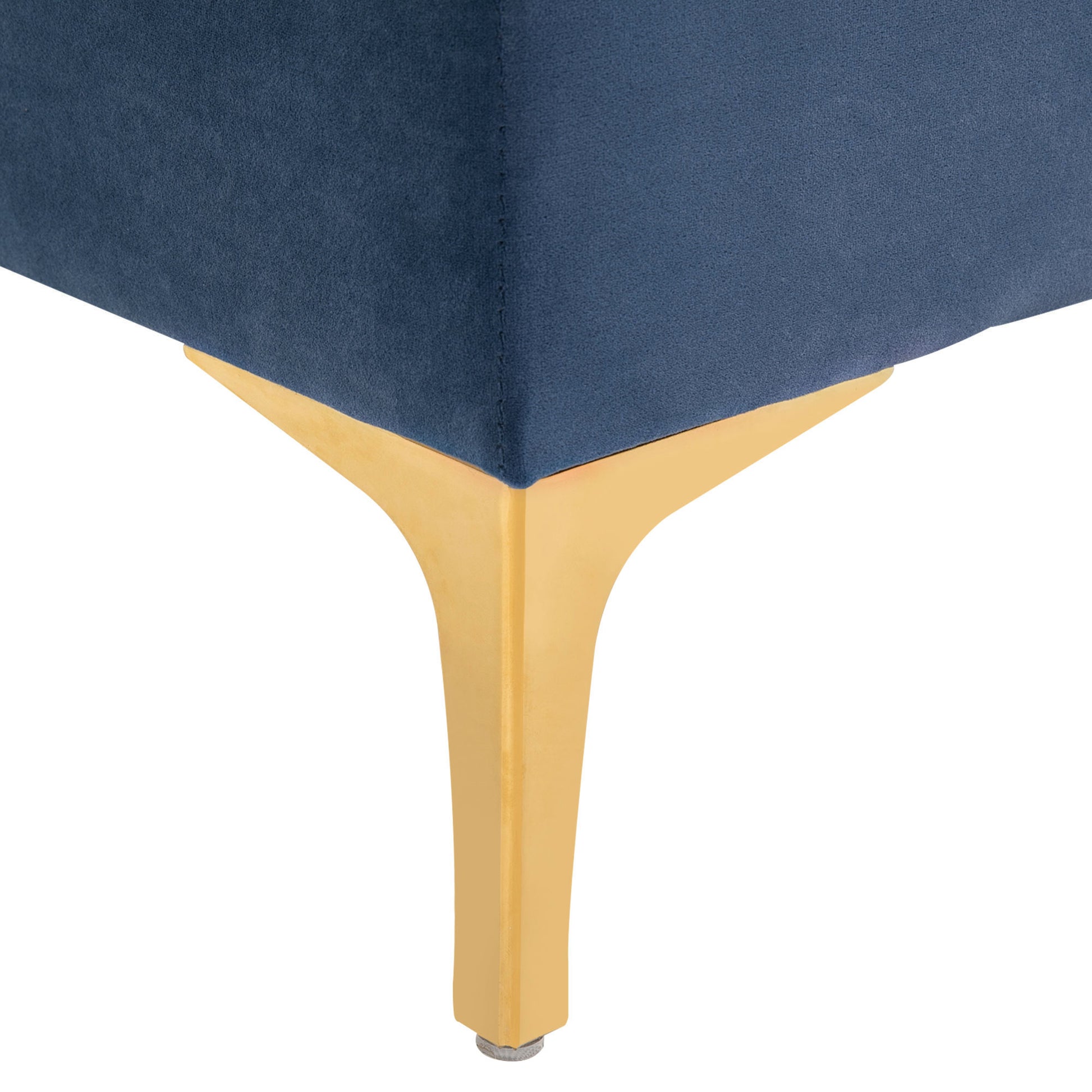 Bench, Bed Bench, Shoe Bench with Elevated Legs, Bedroom, Velvet Blue 118 x 45 x 42 cm