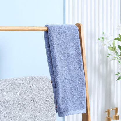 Bamboo Freestanding Towel Rack with 3 Bars Folding Ladder Towel Rack with 3 Storage Shelves for Bathroom Laundry Room 53x30.5x152 cm Natural