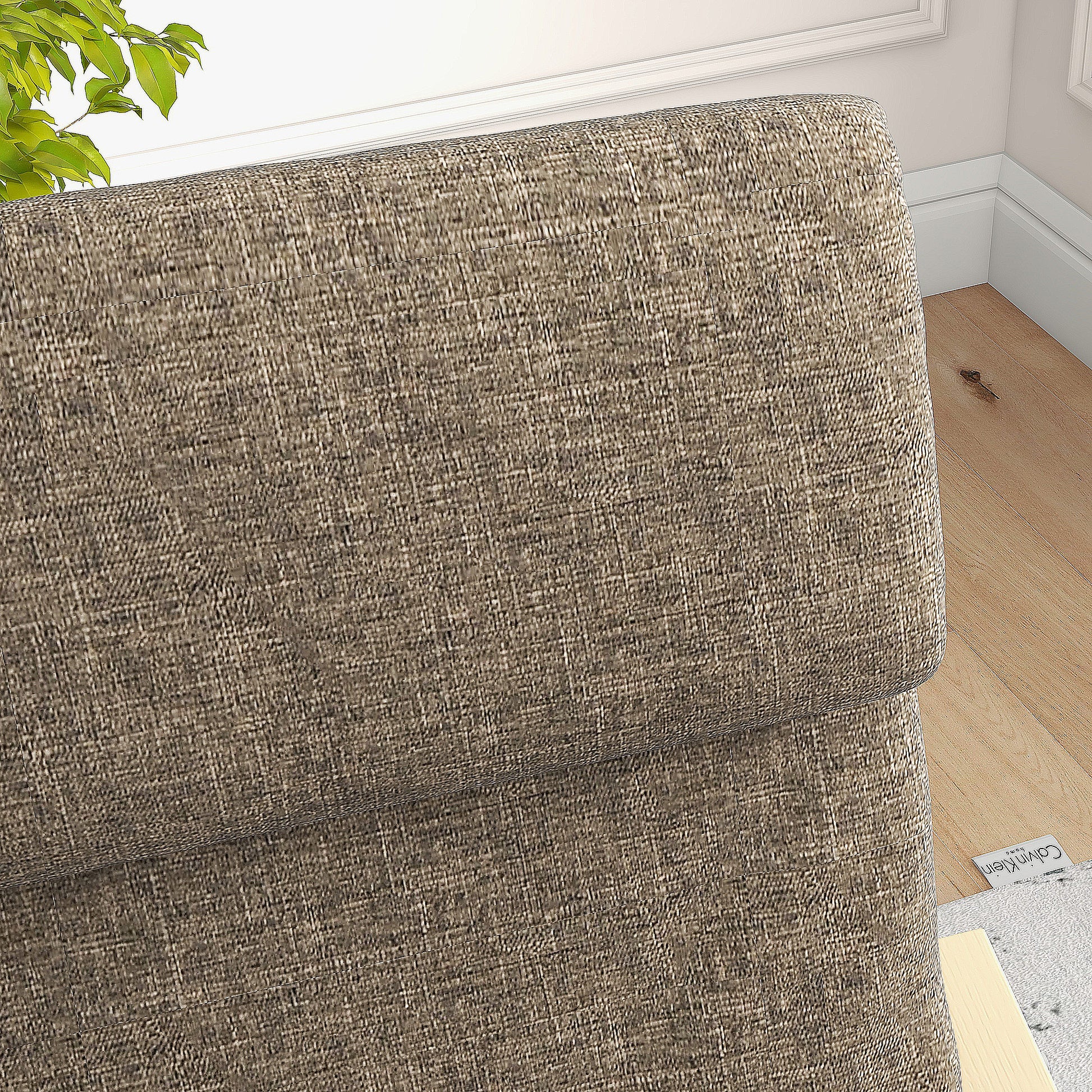 Recliner Chair, Relax Chair, Armchair with Headrest, Rocking Chair, Dining Chair with Linen Look for Living Room, Brown 65 x 69 x 98cm