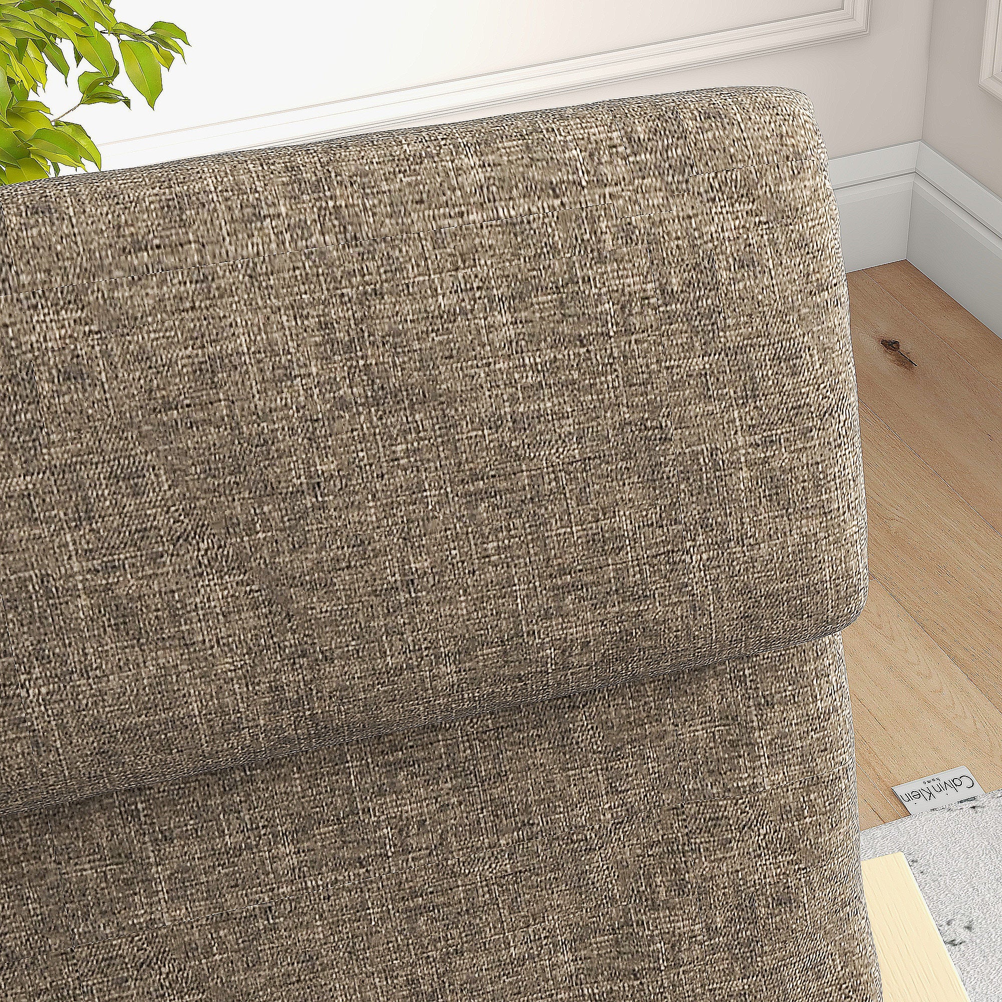 Recliner Chair, Relax Chair, Armchair with Headrest, Rocking Chair, Dining Chair with Linen Look for Living Room, Brown 65 x 69 x 98cm