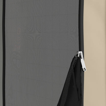 Pop-up Camping Tent Screen Tent foldable Space Tent with Carrying Bag, Mesh Door, Family Tent Pavilion for 6 People, Camping, Garden, Patio, 340 x 300 x 220 cm, Khaki