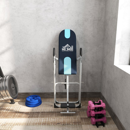 foldable inversion bench gravity trainer with safety belt inversion table with adjustable inversion angle stretching bench to relieve the spine, back trainer supports up to 136kg