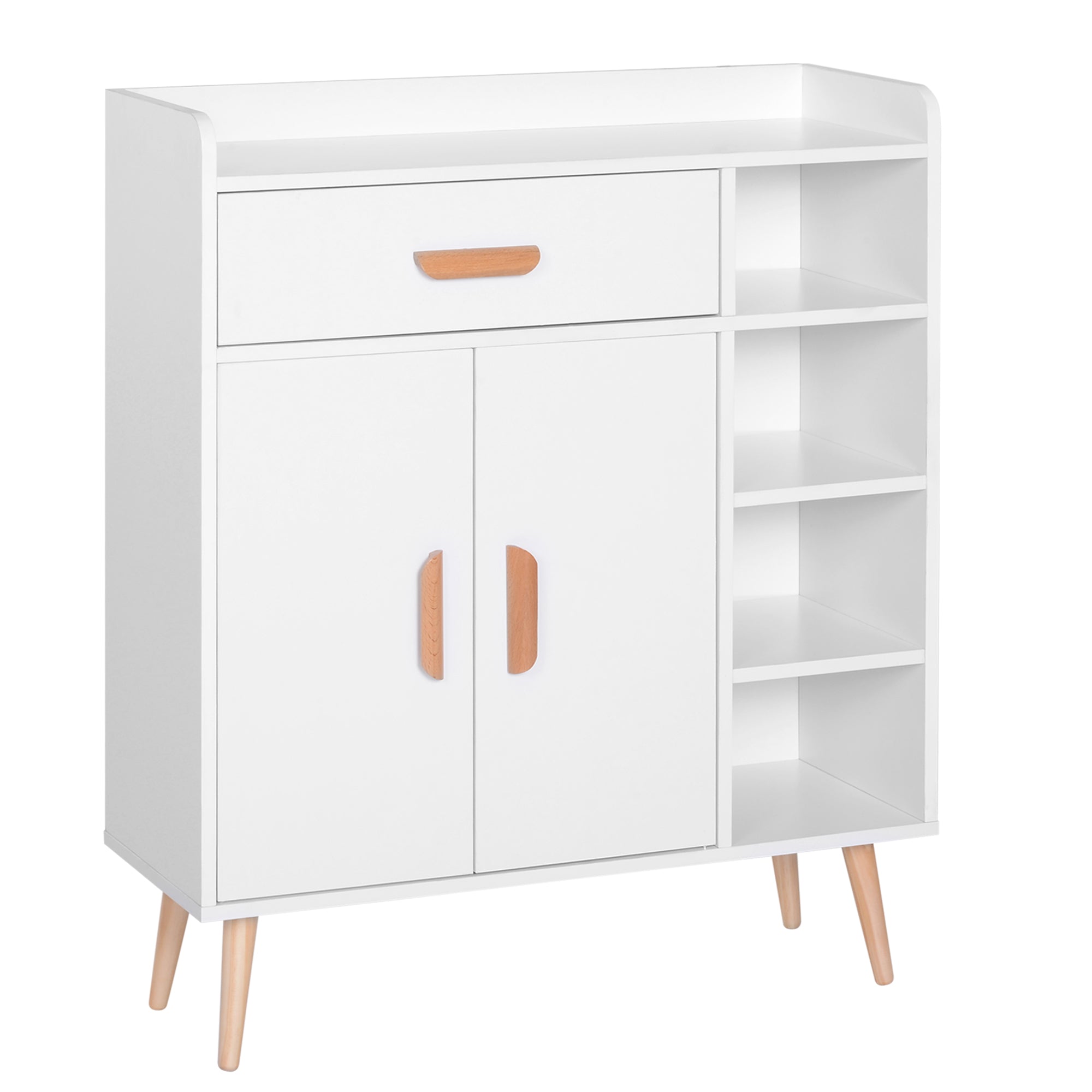 Sideboard Buffet Cabinet Console Table Multi-Functional Furniture for Dining Room Living Room Bathroom Hallway 31.5x11.6x37.8 inches