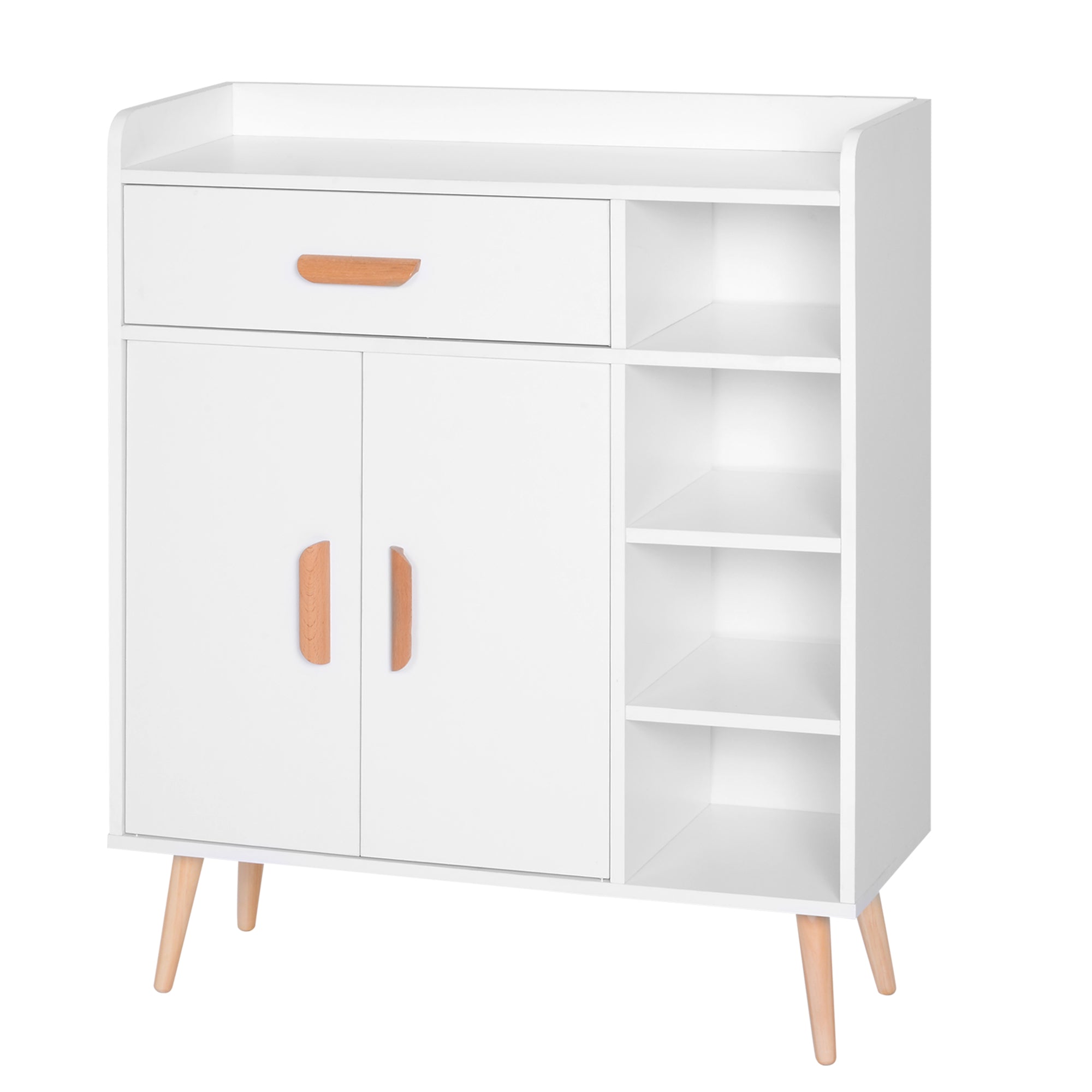 Sideboard Buffet Cabinet Console Table Multi-Functional Furniture for Dining Room Living Room Bathroom Hallway 31.5x11.6x37.8 inches
