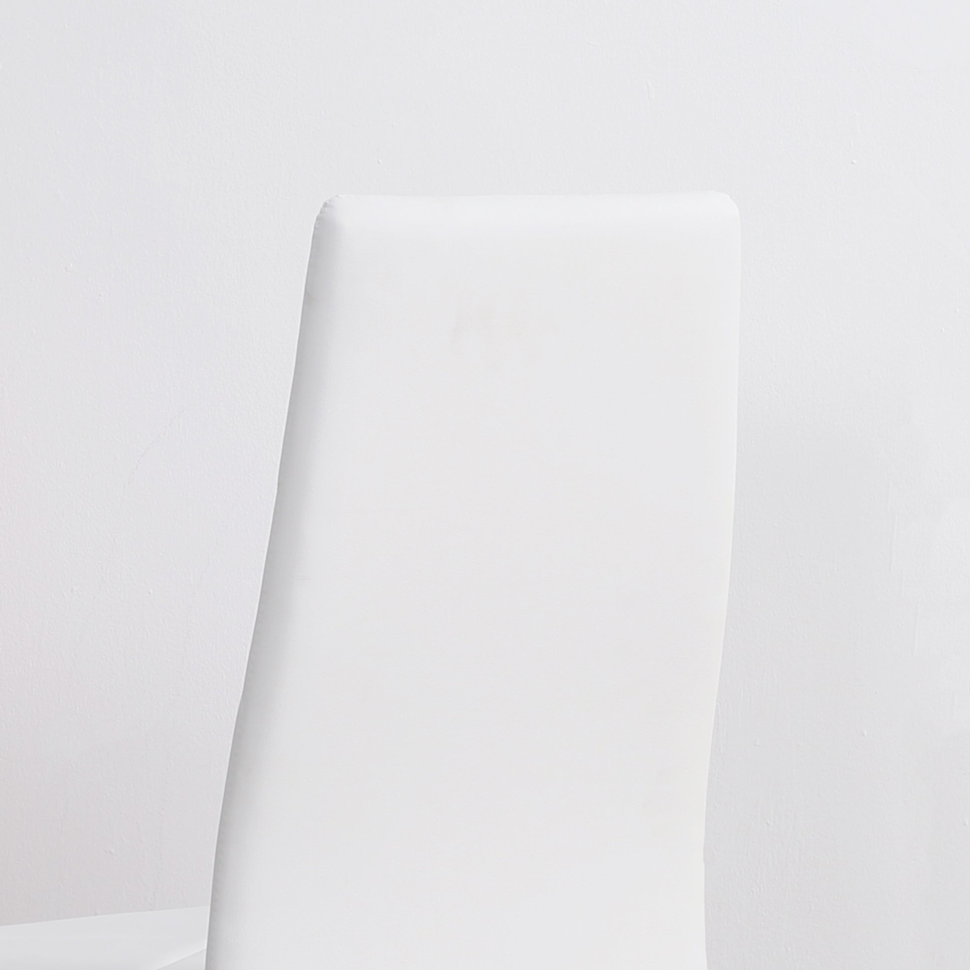Set of 4 Nordic Dining Chairs Upholstered Kitchen Chairs with Faux Leather Steel Legs Load 120 kg for Living Room 41x50x97 cm White