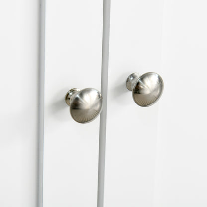 Bathroom Cabinet with 1 Drawer 2 Doors and Adjustable Interior Shelf Storage Auxiliary Furniture Multifunctional for Living Room Kitchen Anti-tip 60x30x80 cm White