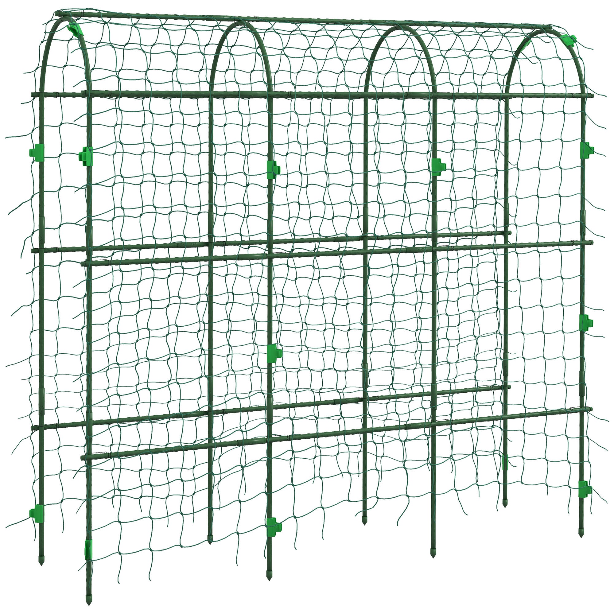 Metal Trellis Arch Rustproof Plant Support for Climbing Plants Cucumbers Trellis 43 x 182 x 183 cm Garden Trellis Plant Trellis for Tomatoes, Vegetables, Flowers Climbing Plants Black
