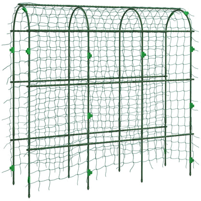 Metal Trellis Arch Rustproof Plant Support for Climbing Plants Cucumbers Trellis 43 x 182 x 183 cm Garden Trellis Plant Trellis for Tomatoes, Vegetables, Flowers Climbing Plants Black