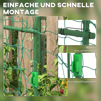 Metal Trellis Arch Rustproof Plant Support for Climbing Plants Cucumbers Trellis 43 x 182 x 183 cm Garden Trellis Plant Trellis for Tomatoes, Vegetables, Flowers Climbing Plants Black
