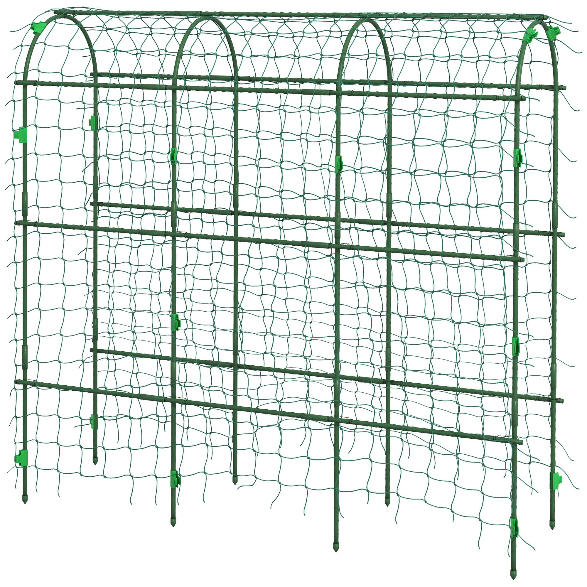 Metal Trellis Arch Rustproof Plant Support for Climbing Plants Cucumbers Trellis 43 x 182 x 183 cm Garden Trellis Plant Trellis for Tomatoes, Vegetables, Flowers Climbing Plants Black