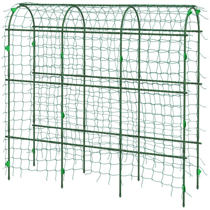 Metal Trellis Arch Rustproof Plant Support for Climbing Plants Cucumbers Trellis 43 x 182 x 183 cm Garden Trellis Plant Trellis for Tomatoes, Vegetables, Flowers Climbing Plants Black