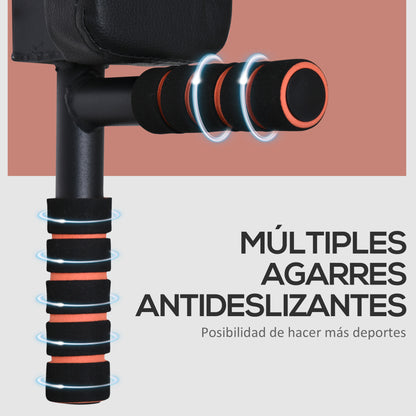 Wall Mounted Pull Up Bar with Padding Steel Multi-functional Pull Up Bar for Fitness Home Training Adults Max Load 120 kg 93x72x48 cm Black