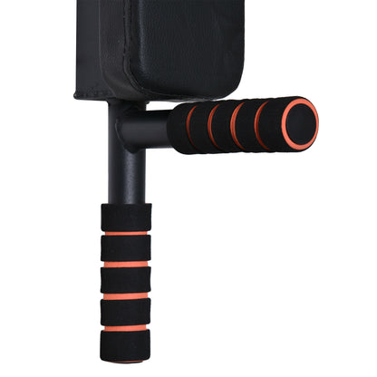 Wall Mounted Pull Up Bar with Padding Steel Multi-functional Pull Up Bar for Fitness Home Training Adults Max Load 120 kg 93x72x48 cm Black