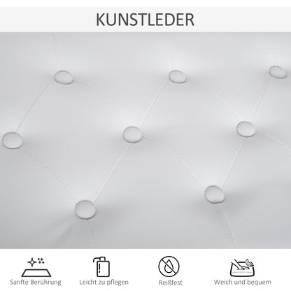 Piano Bench with Hidden Storage, Piano Stool with Faux Leather Cushion, Pianobench, Solid Wood Keyboard Bench for Piano, Keyboard, 76 x 36 x 50 cm, White