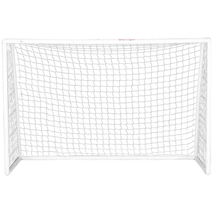 SPORTNOW PVC Football Goal Training Goal Football Net - includes stakes - dim. 300L x 120W x 200H cm white