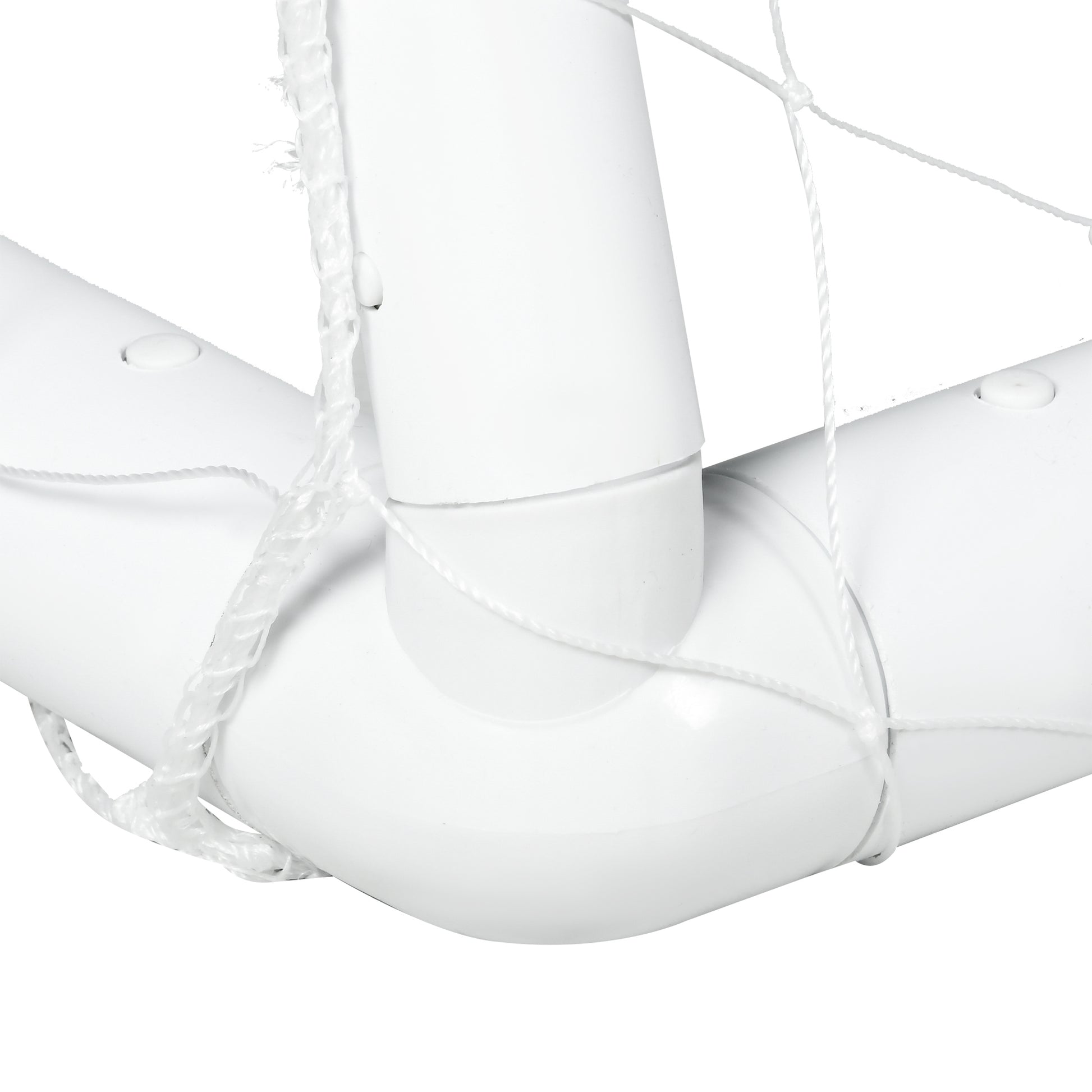 SPORTNOW PVC Football Goal Training Goal Football Net - includes stakes - dim. 300L x 120W x 200H cm white