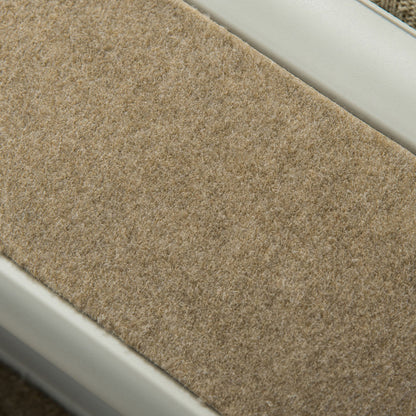 Foldable 4 Steps Pet Staircase for Dogs Cats Portable with Non-Slip Mats for Bed Sofa Load 20 kg 62x38x49.5 cm Gray