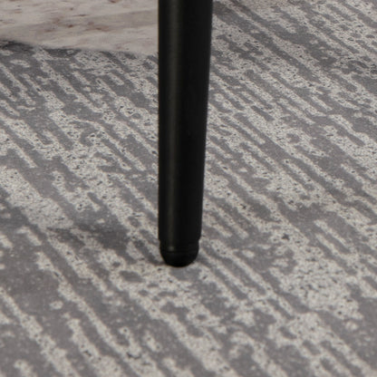 Footstool Seat Stool Square Vanity Stool Footrest with Cashmere Look, Steel Legs, for Living Room, Bedroom, Pink, 42 x 42 x 47 cm