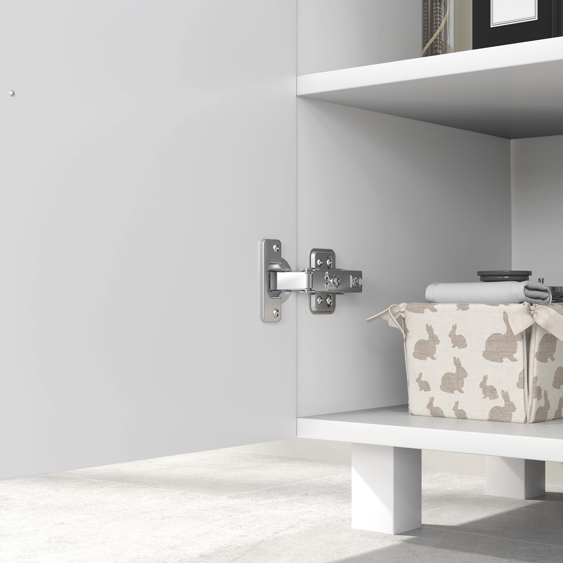 Under Sink Cabinet Sink Cabinet with Pedestal Bathroom Cabinet with 2 Doors 2 Shelves and Anti-Tip System for Bathroom 60x35x60 cm White