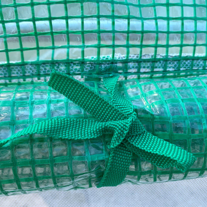 Outdoor Greenhouse 4x2x2 m Tunnel Greenhouse with 6 Roll-Up Mesh Windows and Zippered Roll-Up Door Anti-UV Greenhouse for Patio Garden