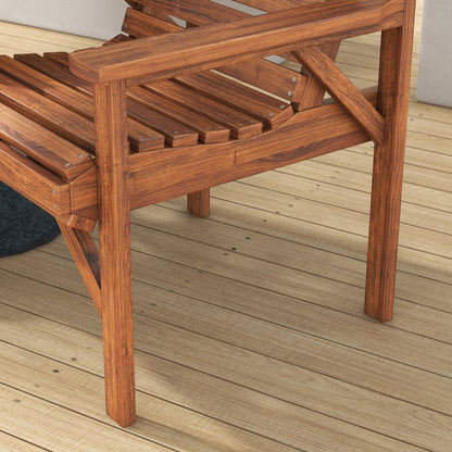 3-Piece Weatherproof Charred Pine Bistro Set — Slatted Design, Umbrella Hole, Outdoor Balcony Seating