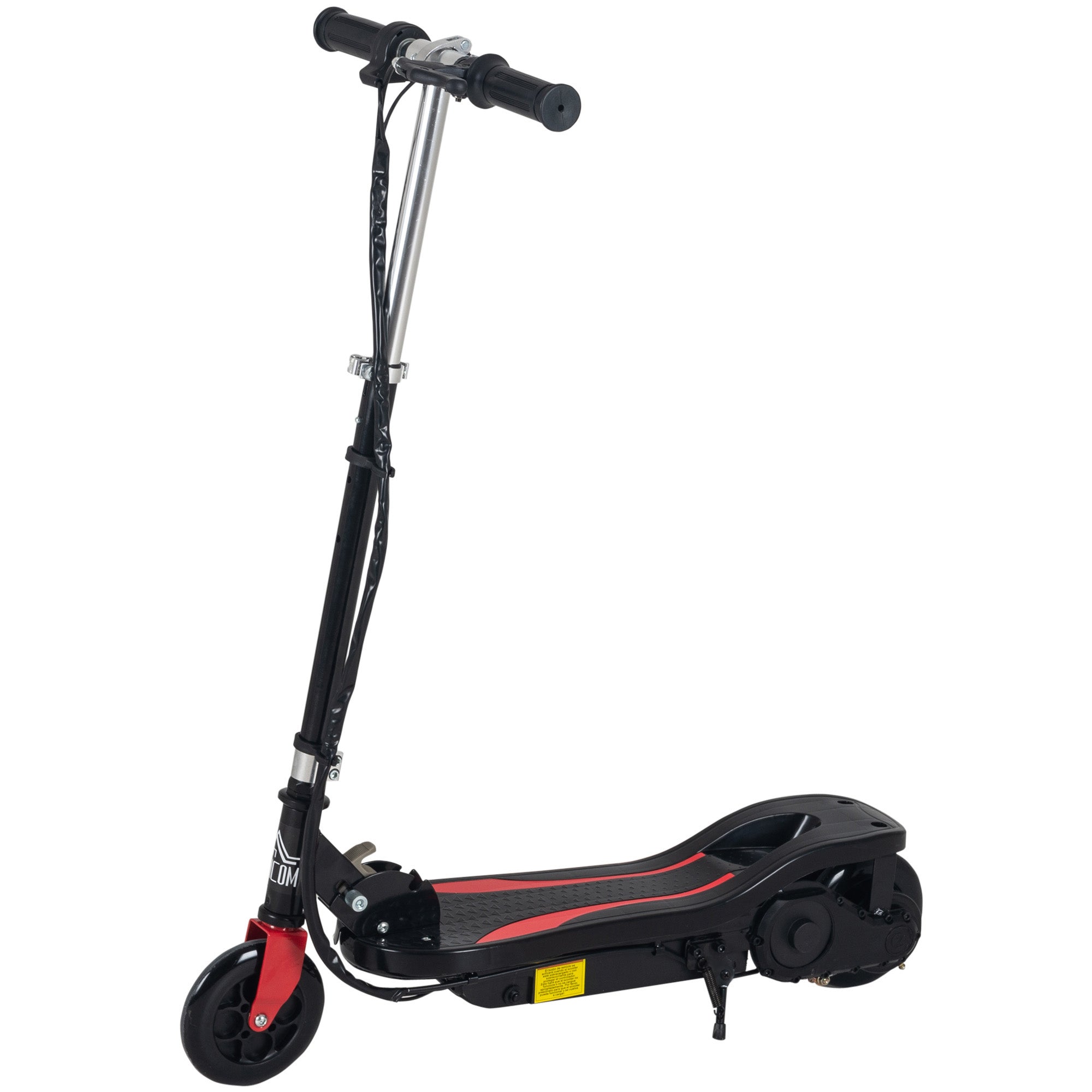 Foldable Electric Scooter for Kids 7-14 Years Max. 50 kg Scooter with Max Speed 12 km/h Adjustable Height Start Switch and Brakes 75x36x82-93 cm Black