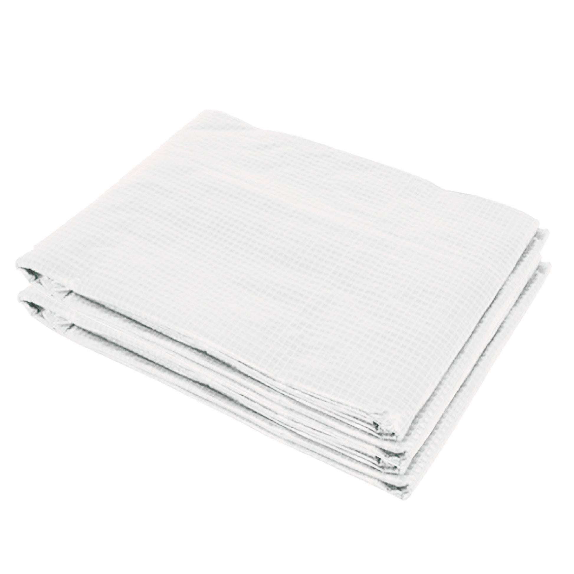 Replacement Film Replacement Cover 600 x 300 x 200 cm with front door, 12 windows tear-resistant greenhouse film, garden film for greenhouse, hothouse, cold frame, White