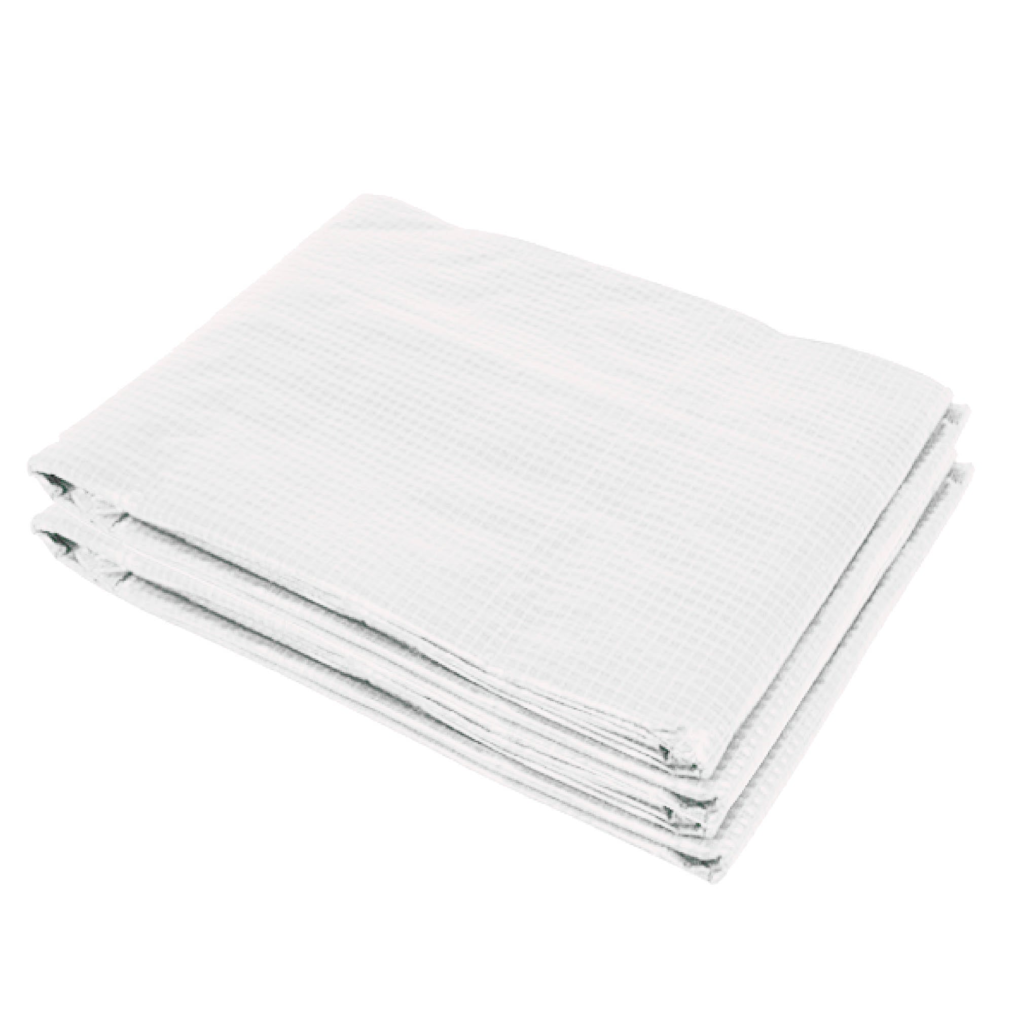 Replacement Film Replacement Cover 600 x 300 x 200 cm with front door, 12 windows tear-resistant greenhouse film, garden film for greenhouse, hothouse, cold frame, White