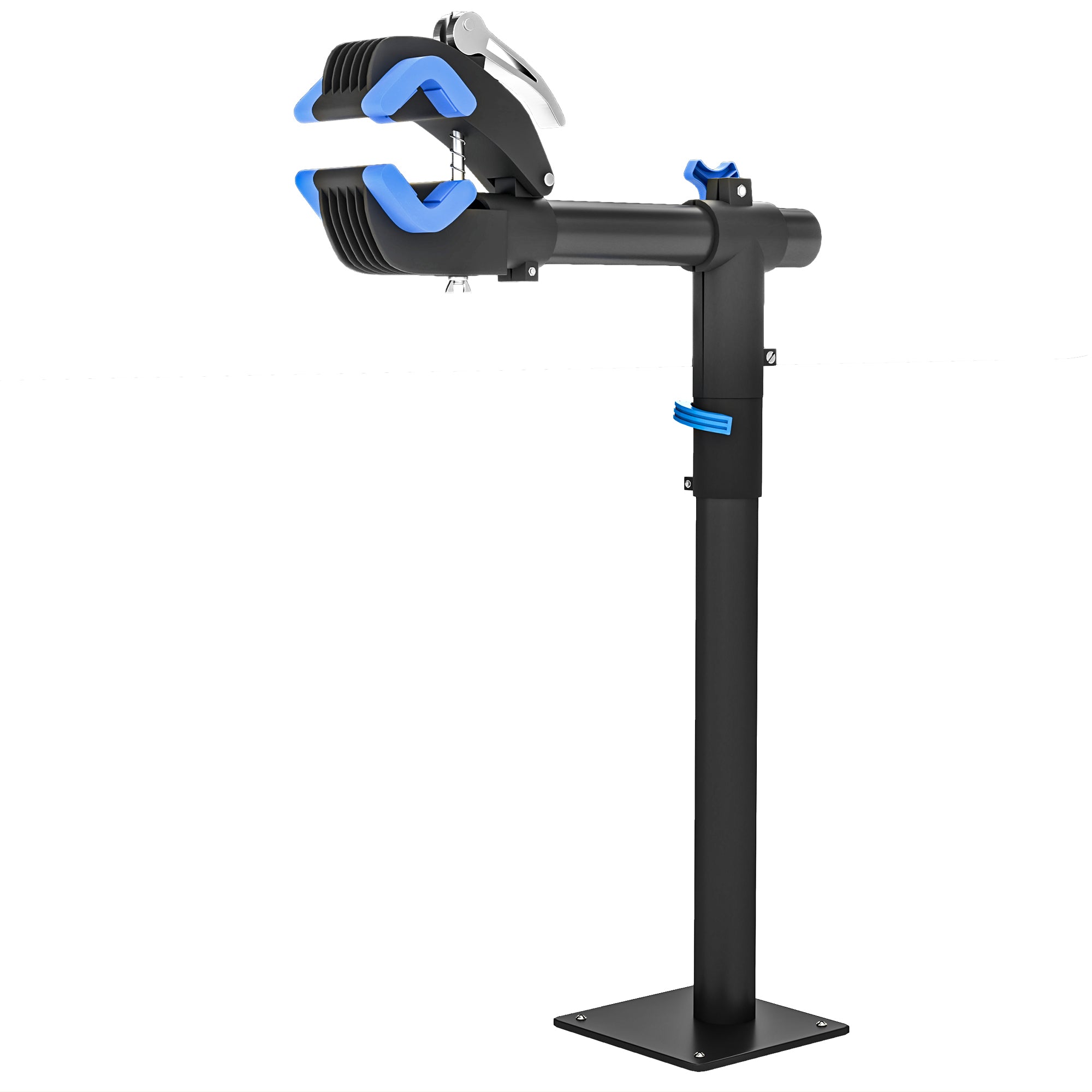 Bike Repair Stand, height-adjustable workshop stand, floor or wall-mounted bike stand, max load 25kg, maintenance repair assembly for MTB, road bike, black