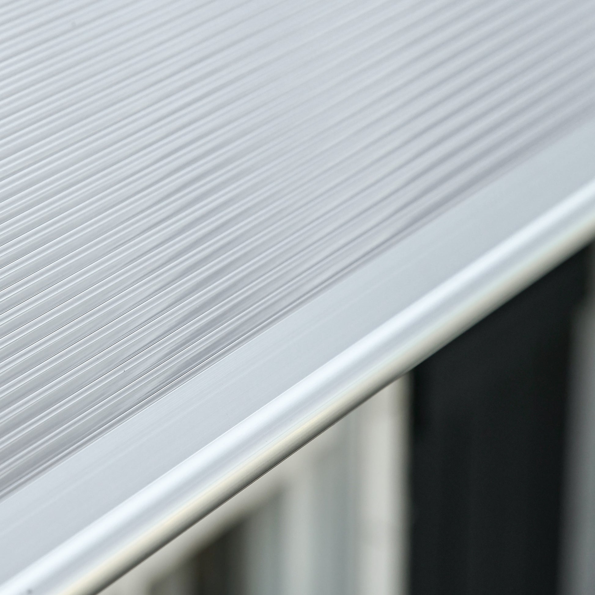 Outdoor Canopy Awning 200x96cm, Polycarbonate and Aluminum Awning for Balconies, Windows, and Doors, Clear