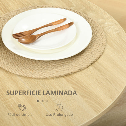 Folding Dining Table Kitchen Table with 2 Folding Wings Foldable Table for 2-4 Persons 104x76x73.7 cm Oak