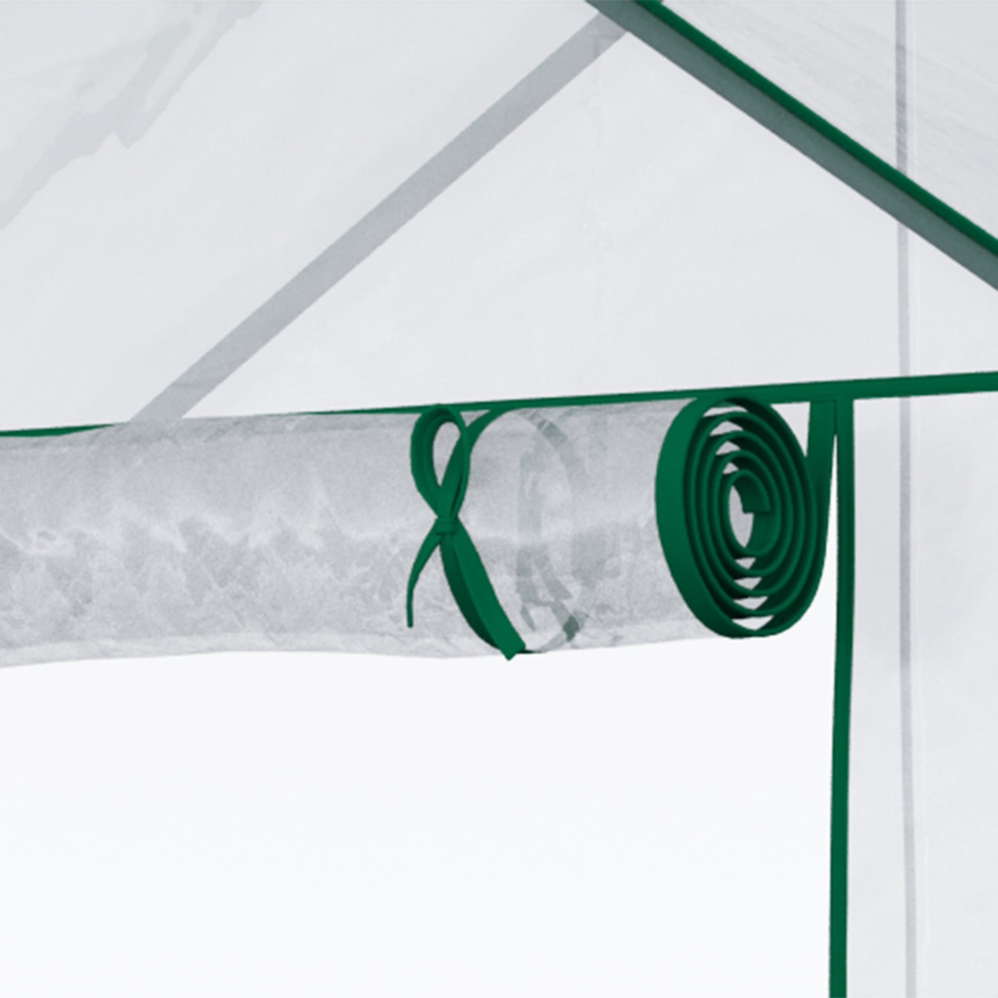 Walk-in Greenhouse Tomato Greenhouse Cold Frame with 6 Shelves Transparent Steel PVC Plastic 142 x 73 x 195 cm